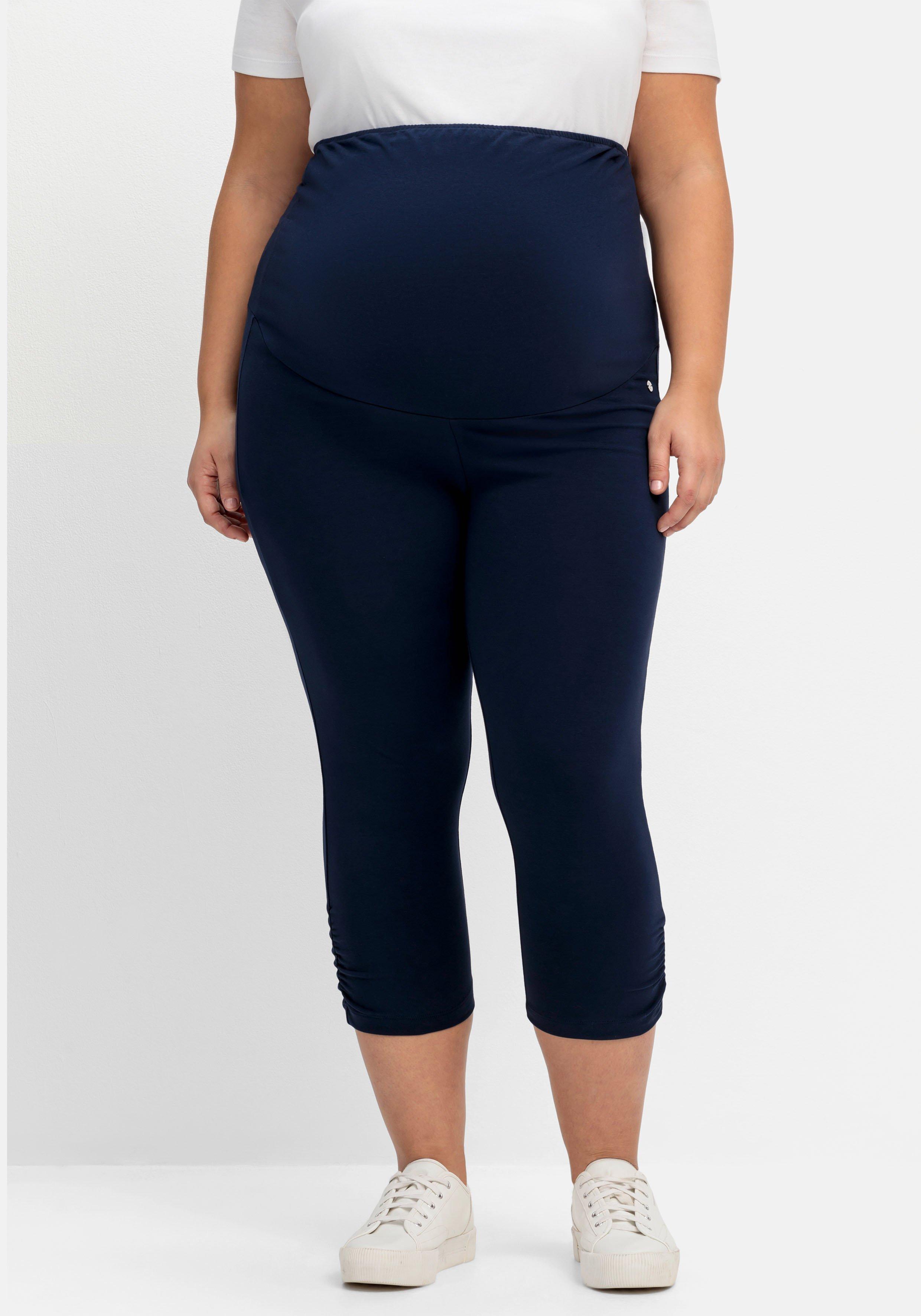 Umstands-Leggings in Caprilänge, mit Überbauchbund