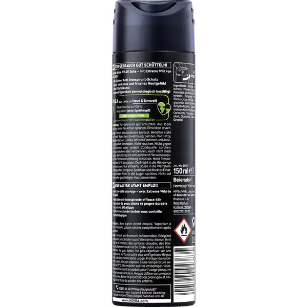 Anti-Transpirant Spray Extreme Wild Zedernholz