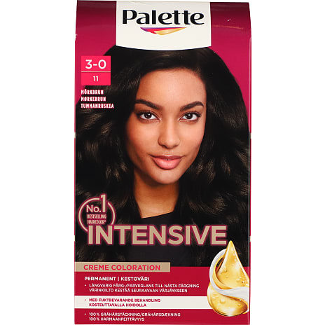 Permanent hårfarve 3-0 Dark Warm Brown m. olier