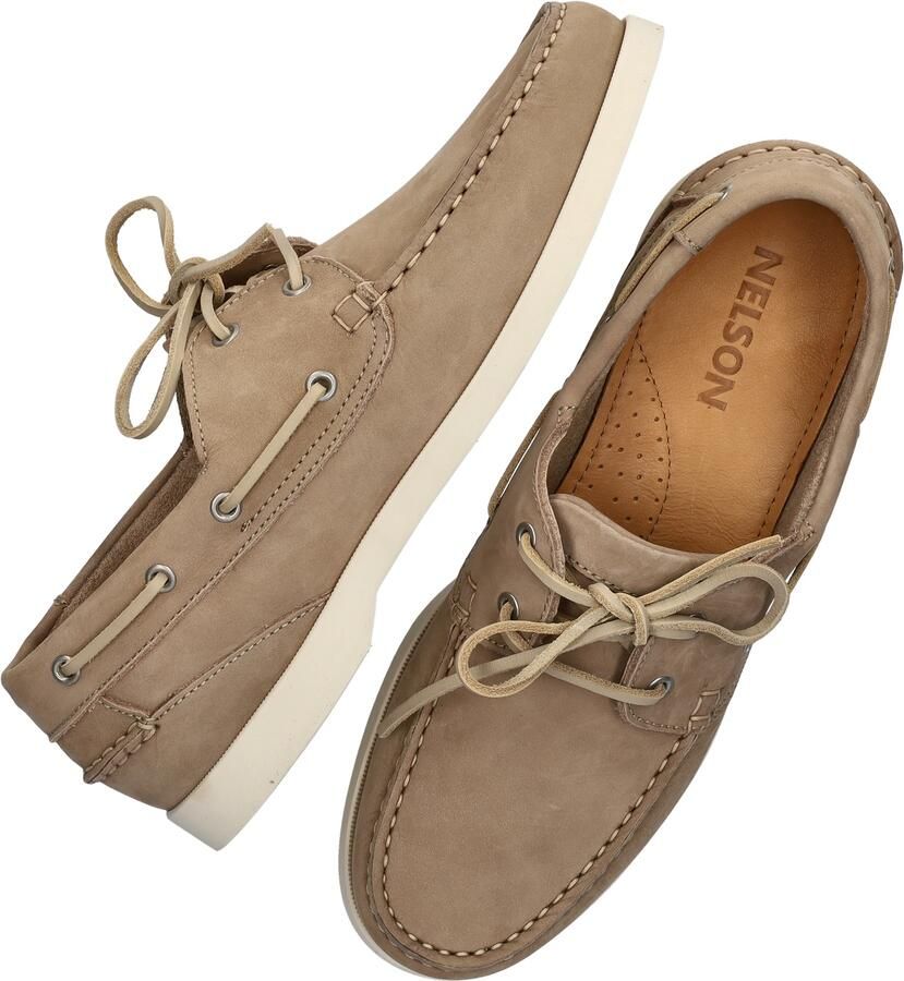 Nelson suède bootschoenen cognac