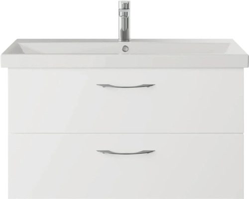 Pelipal Xpressline 4035 wastafelmeubel, afmetingen (B x H x D): 86 x 48,2 x 43,5 cm, frontkleur: glanzend wit, 4035.158601