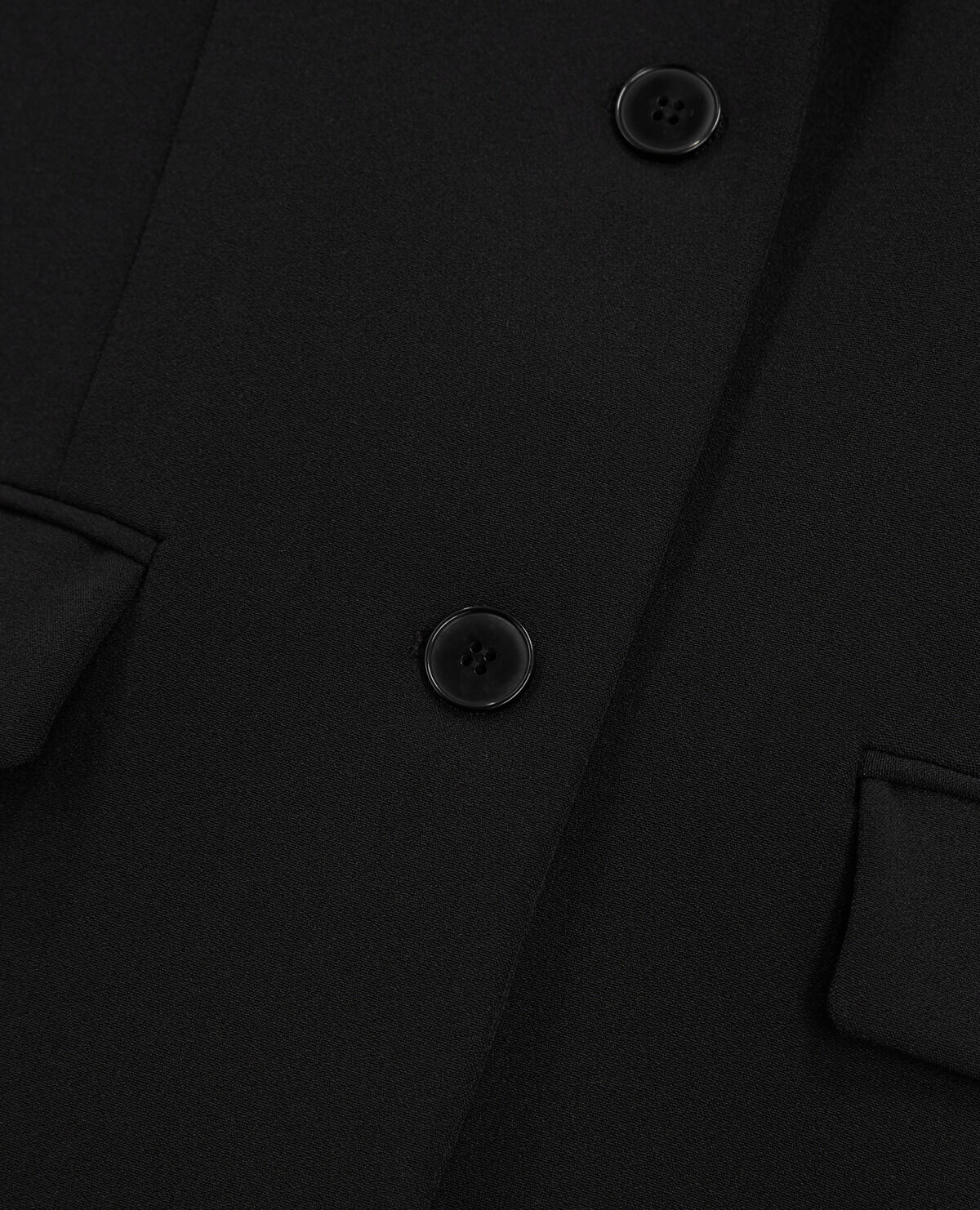 Veste de costume en crêpe noire