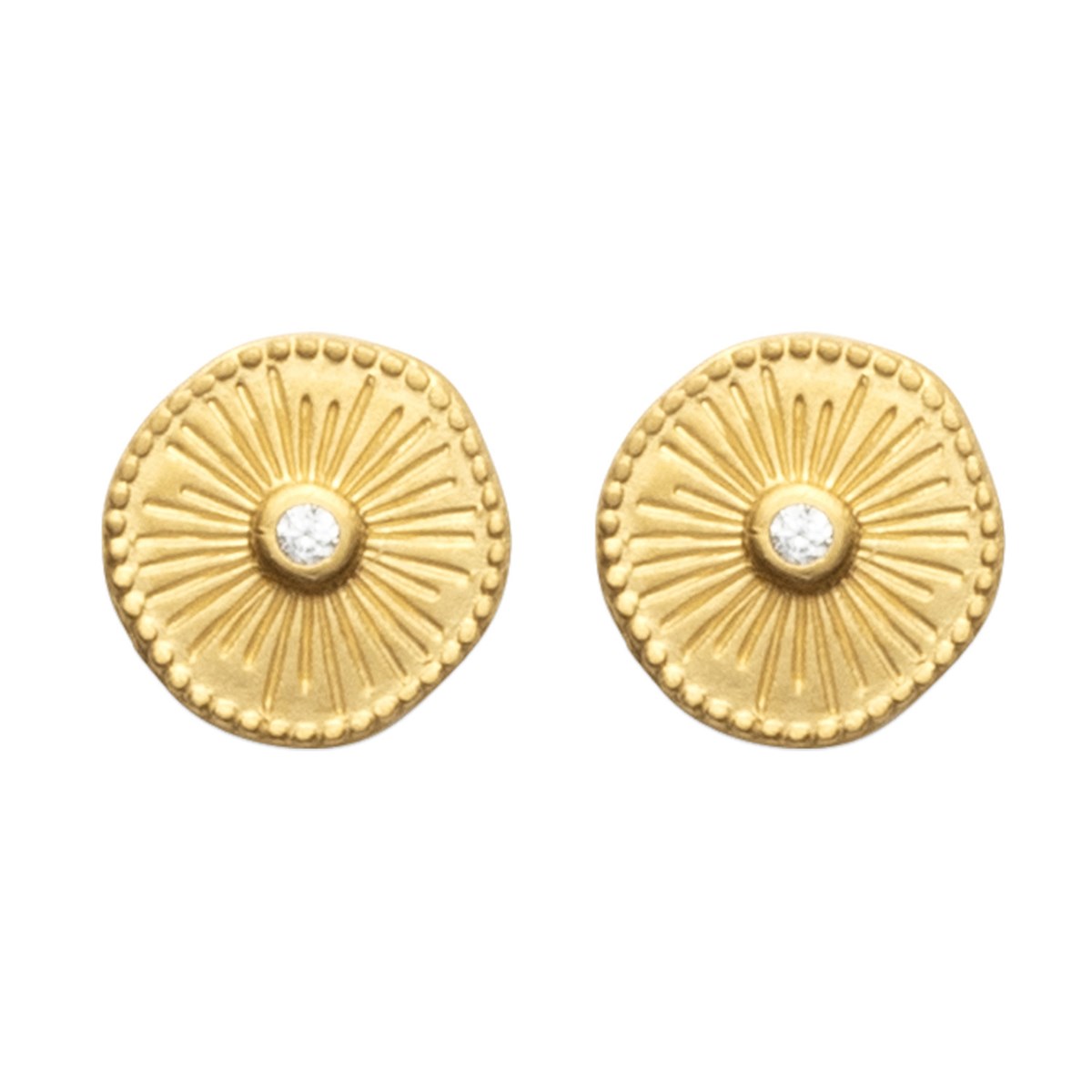 Boucles d'oreilles Brillaxis pastille striée
