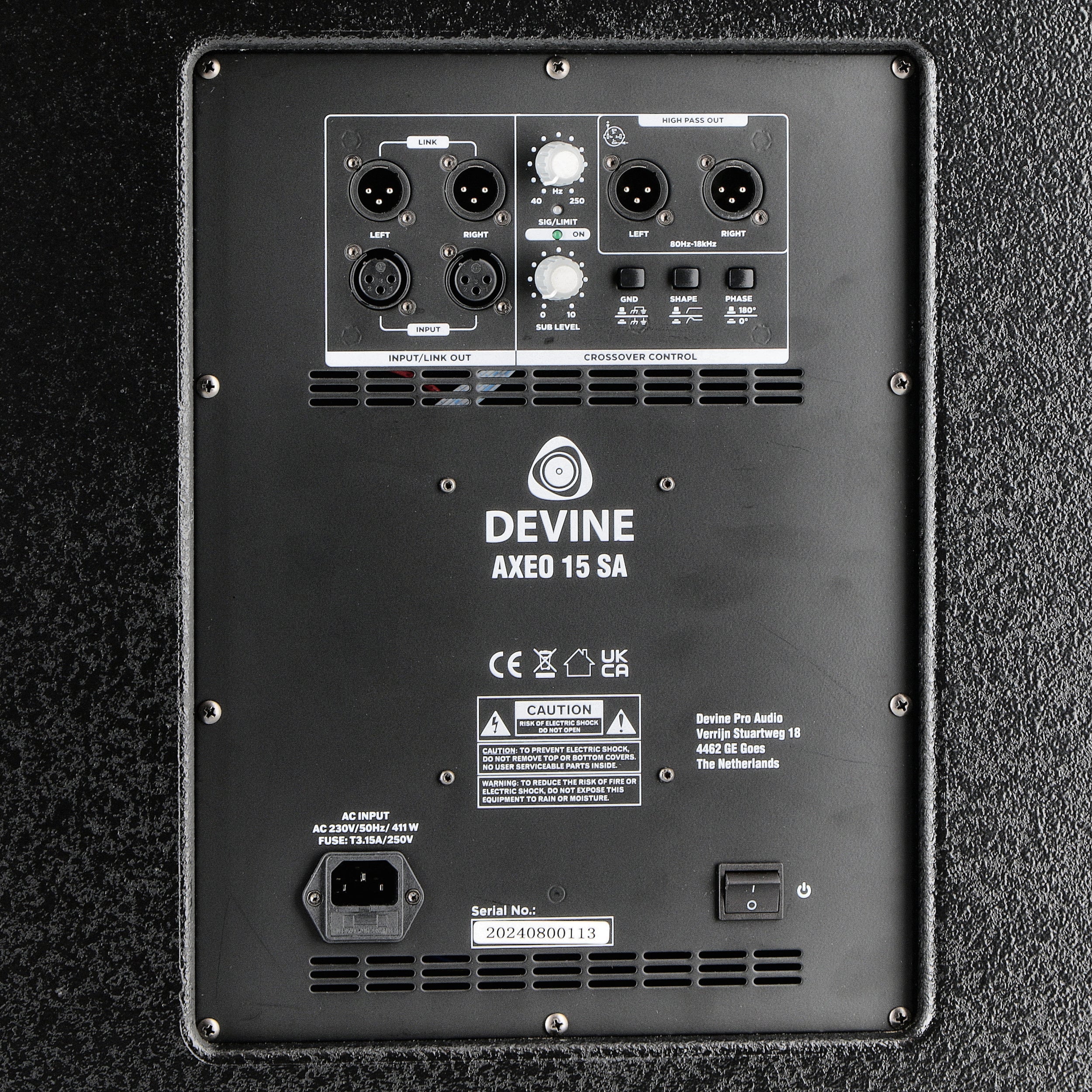 Devine Axeo 2.1 speakerset 10A + 15SA