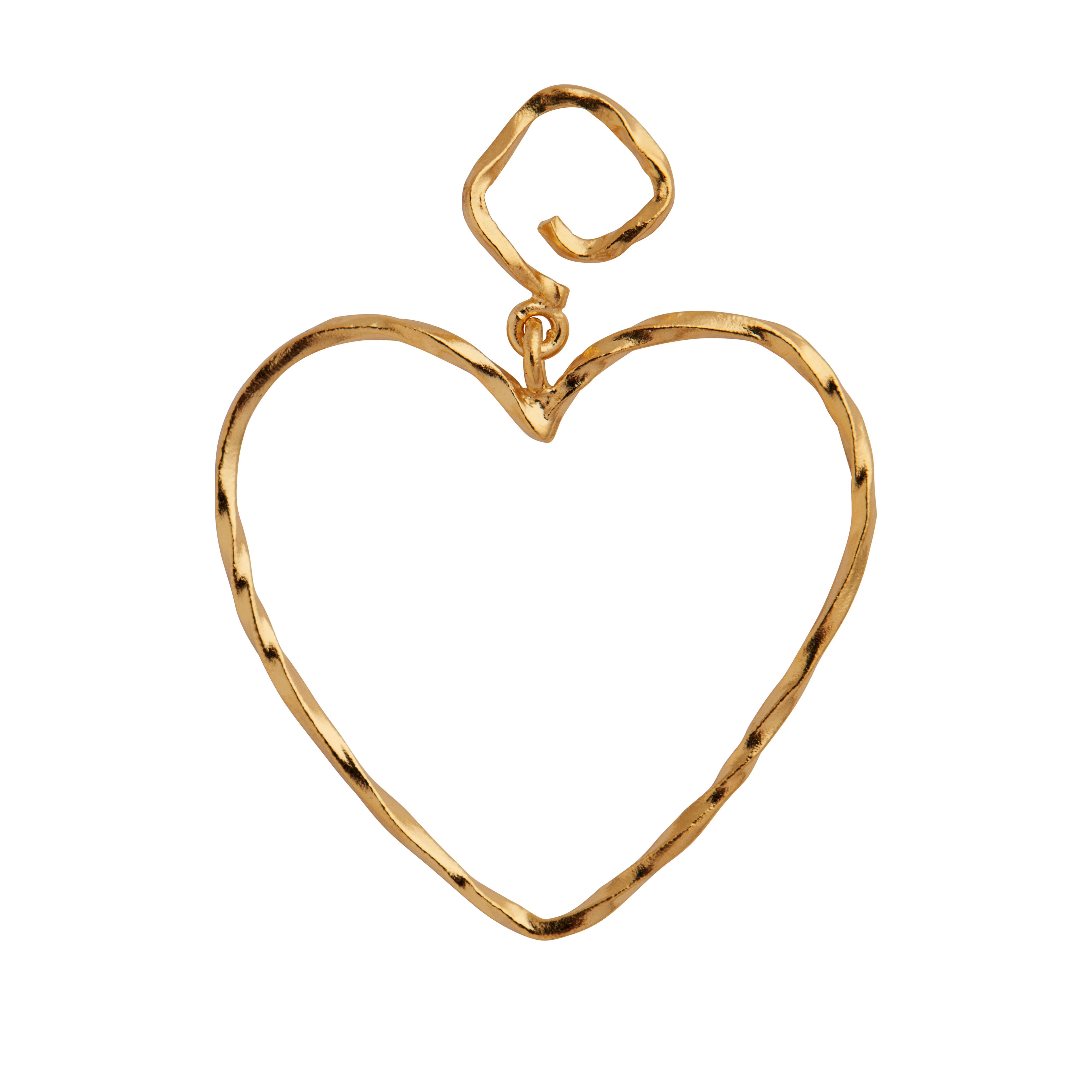 STINE A Jewelry  Funky Heart ørering - forgyldt