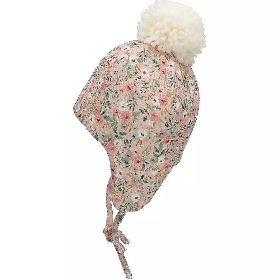 Sterntaler Inka-Mütze Blumen rosa