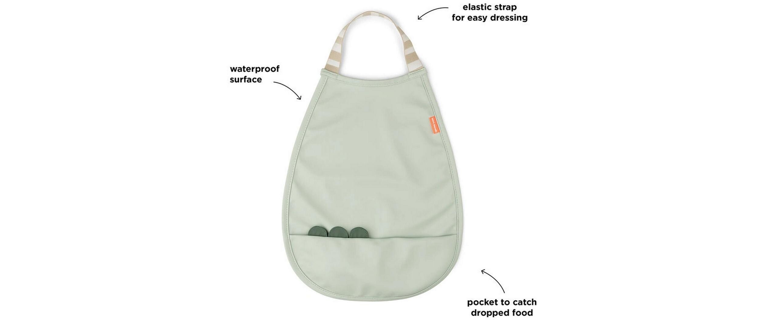 Lätzchen Pull-over Croco Grün 35 x 26.5 cmLätzchen mit wasserabweisender Oberfläche