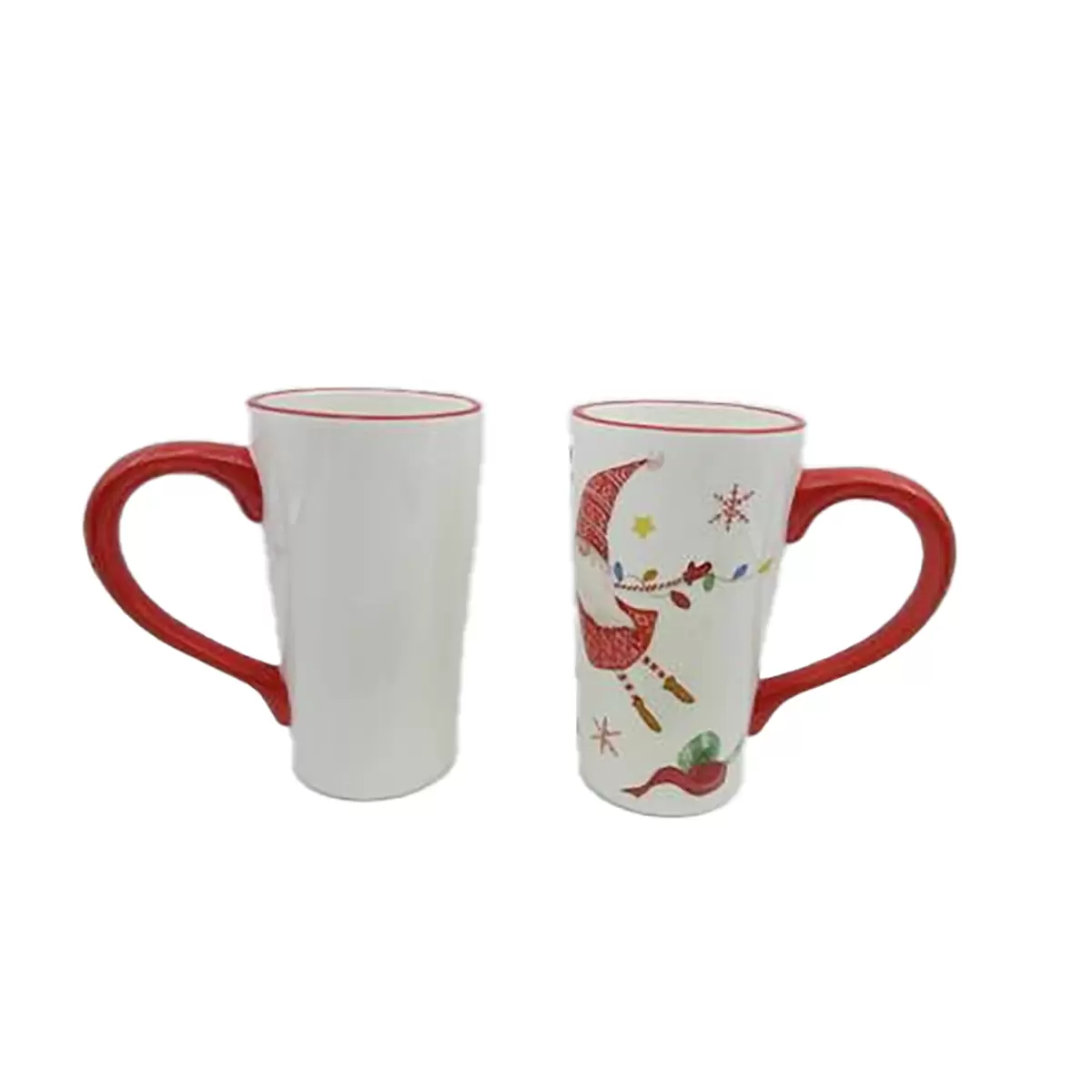 Weihnachts-Tasse Luca Bessoni grün,rot,weiss