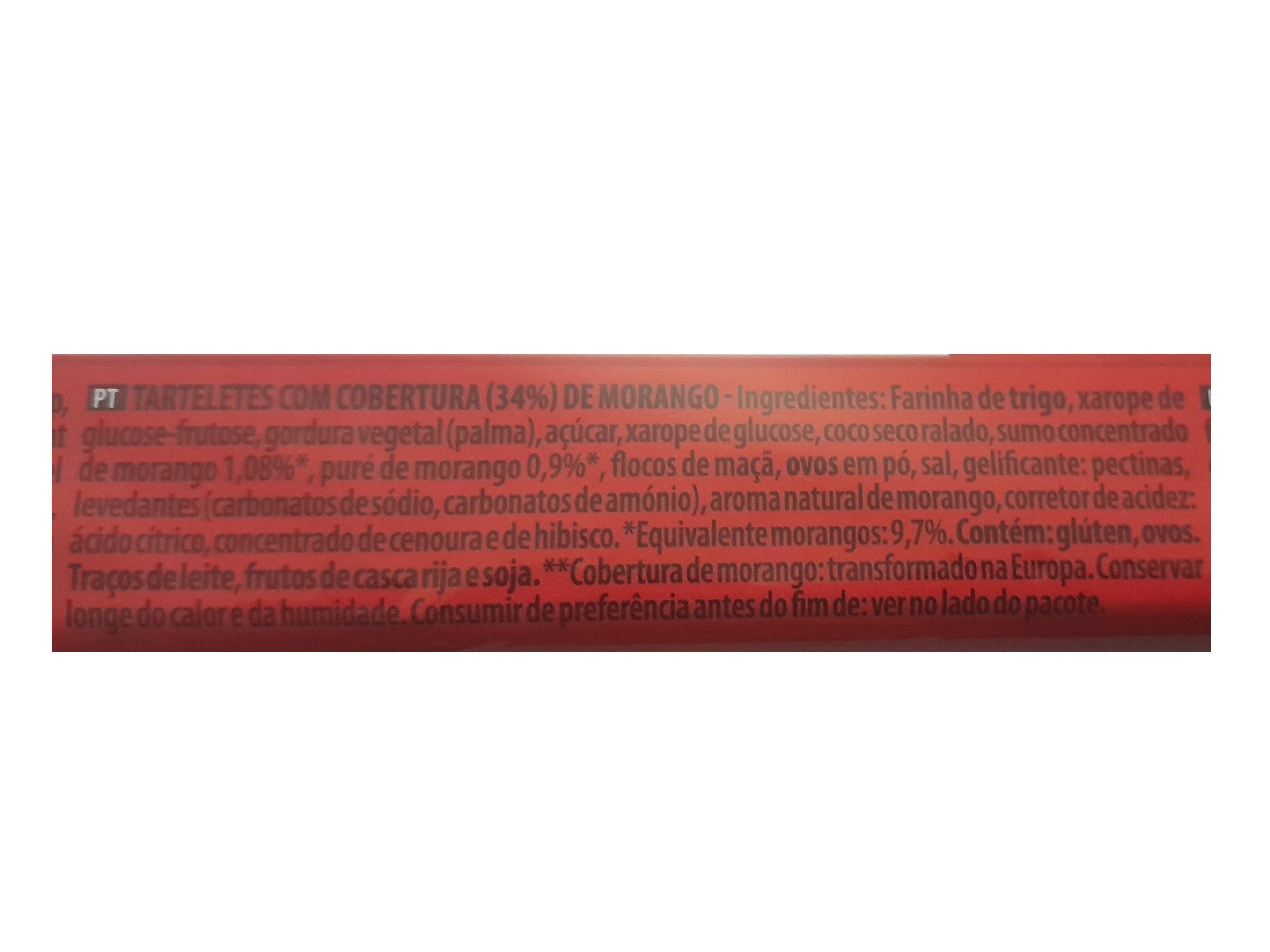 TARTELETES POULT MORANGO 150 G