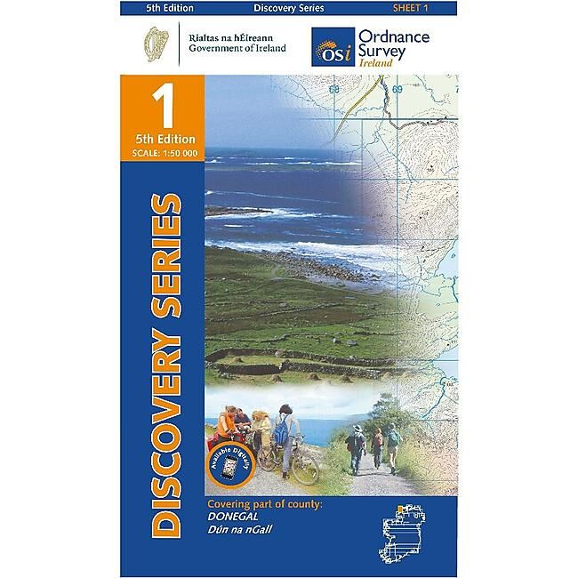 ORDNANCE SURVEY - 1 DONEGAL NORD WEST IRLANDE 1 50 000