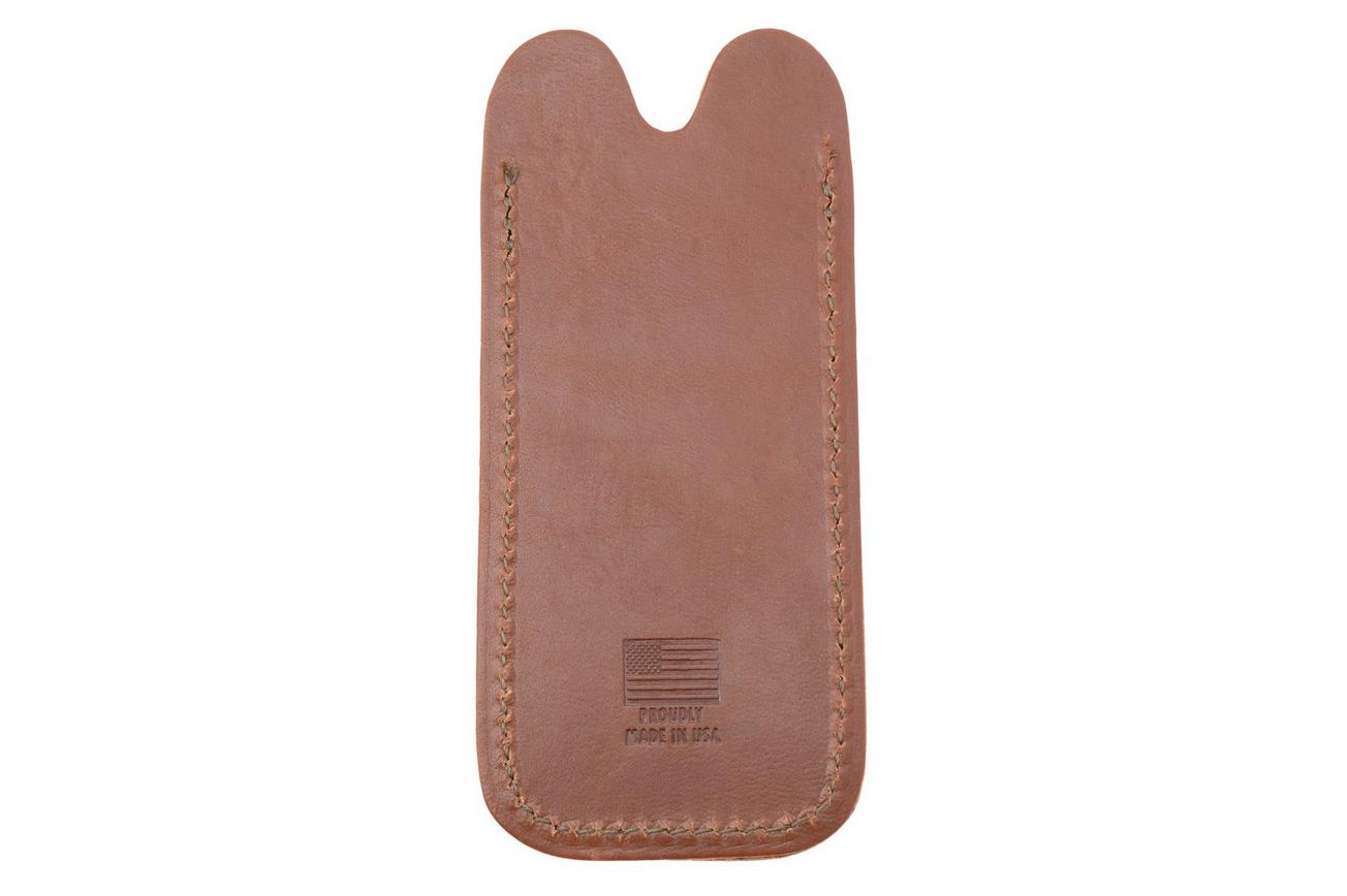 Case Knife Slip Herringbone 41412 Genuine Brown Leather, lederen foedraal