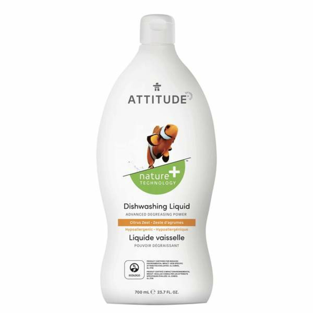 Attitude Vloeibaar Afwasmiddel Citrus Zest700 ml