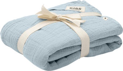 BIBS Cuddle Swaddle Musselinteppe, Baby Blue