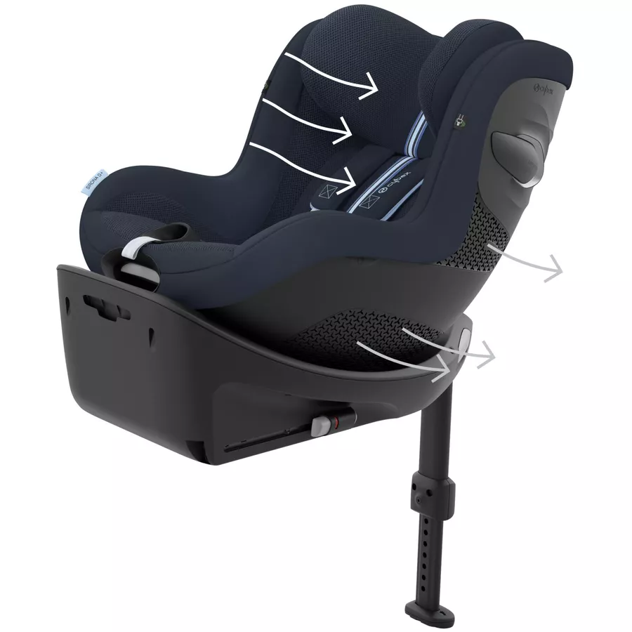 cybex GOLD Sirona G i-Size Plus Ocean Blue mit Basisstation Base G