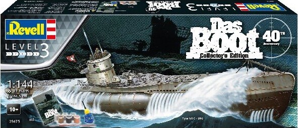 Revell - Das Boot Skib Byggesæt - 1:144 - Level 3 - Collectors Edition - 05675
