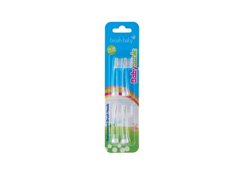 brush-baby Bürstenkopf Baby Sonic 4er Set Ersatzbürstenköpfe für Baby Sonic