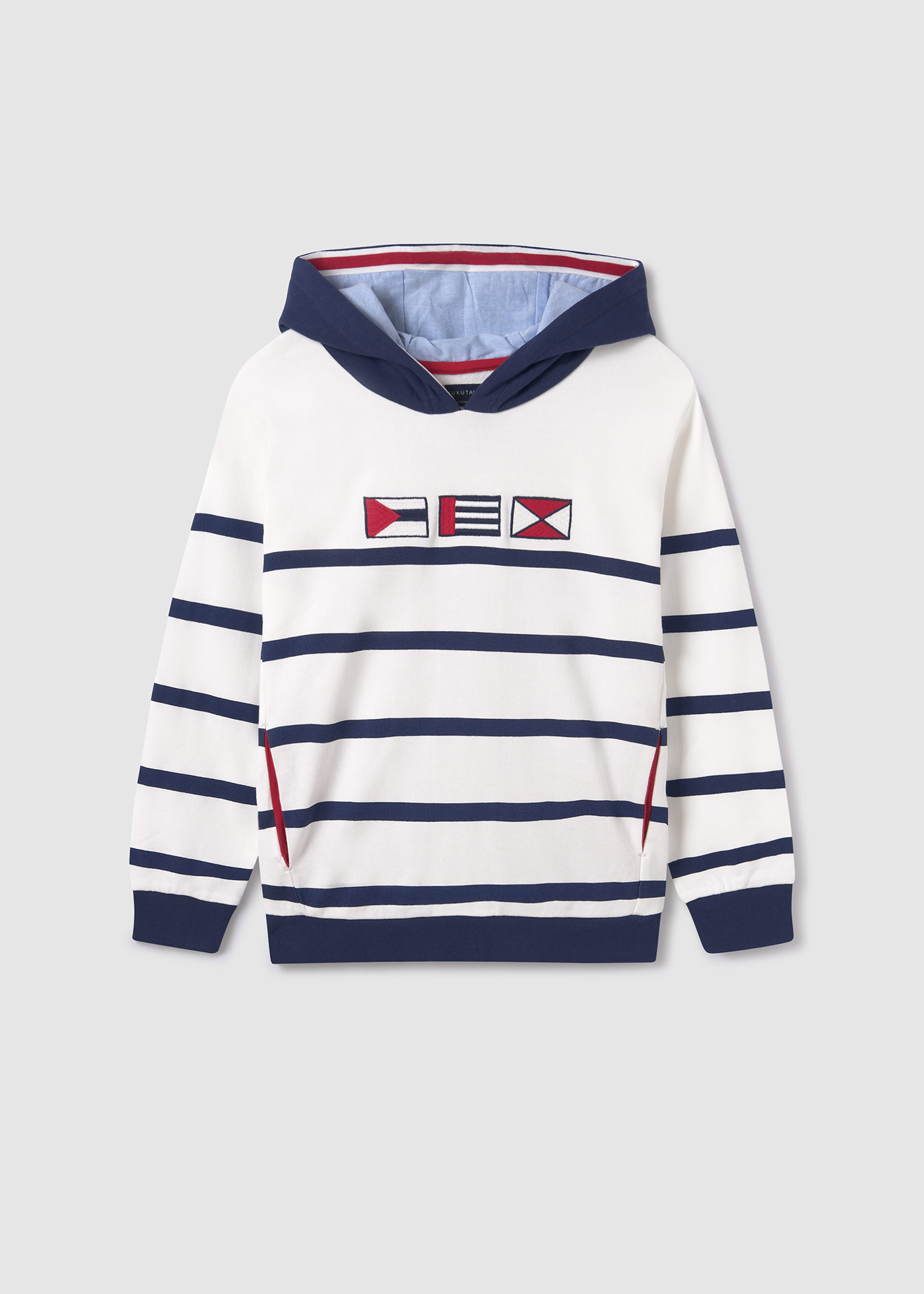 Moletom com capuz listrado Better Cotton para meninos