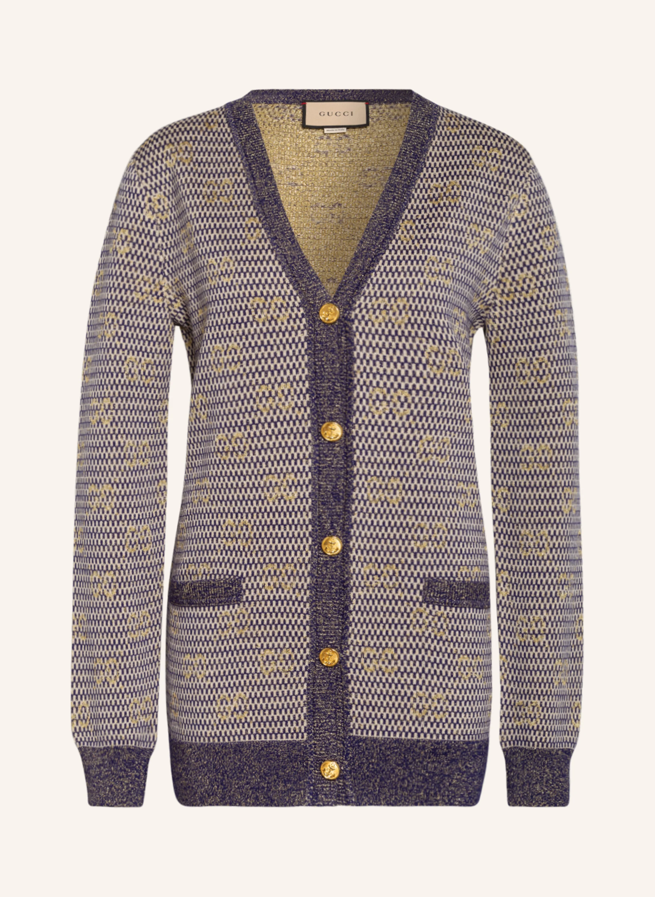 GUCCI Strickjacke mit Glitzergarn