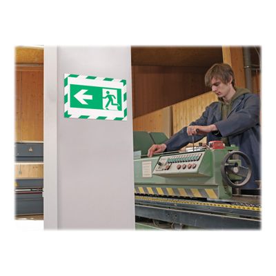 Durable Duraframe Magnetic Security - Cadre d'affichage magnétique bicolore - A4 - vert/blanc