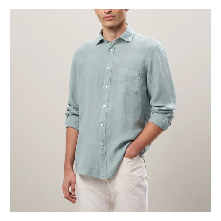 Hartford Chemise Paul Pat Lin | Sauge