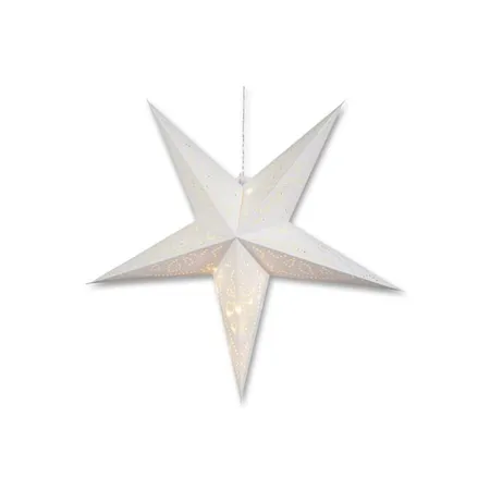 Amsinck & Sell Weihnachtsstern aus Papier 5-armig, weiß, 57cm