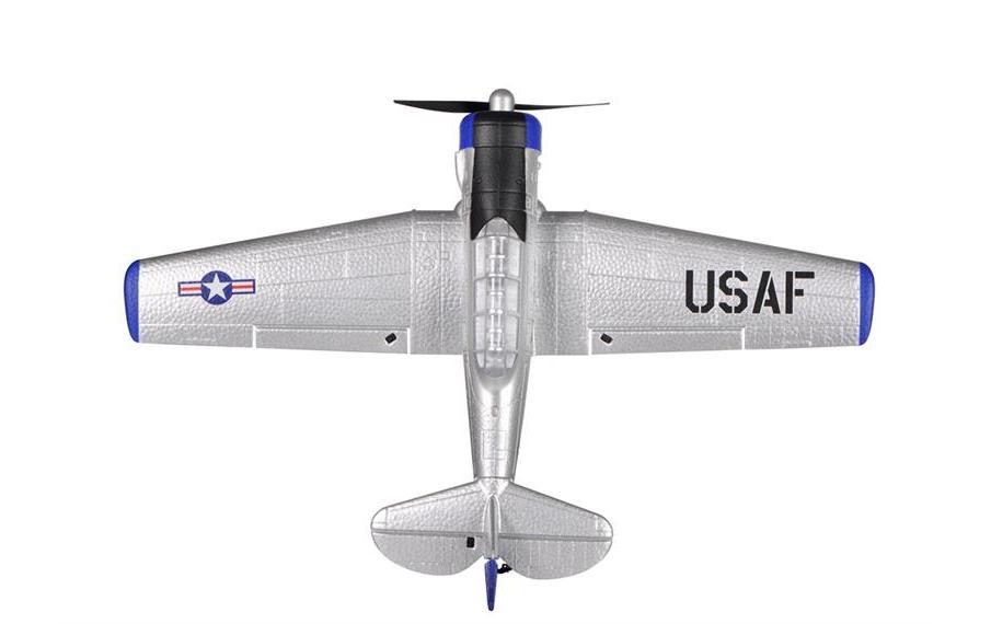 Warbird Mini AT-6 450 mm, Blau, RTF<br>Kleines 4-Kanal RC-Flugzeug mit Gyro