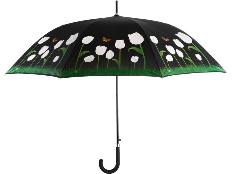 Esschert Design Schirm Tulpen Mehrfarbig Regenschirm mit Farbwechsel