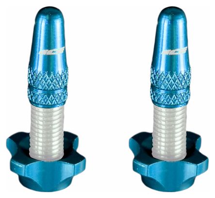 Kit de Bouchons en Aluminium (x2) et d'Ecrous (x2) Ice Airflow Bleu