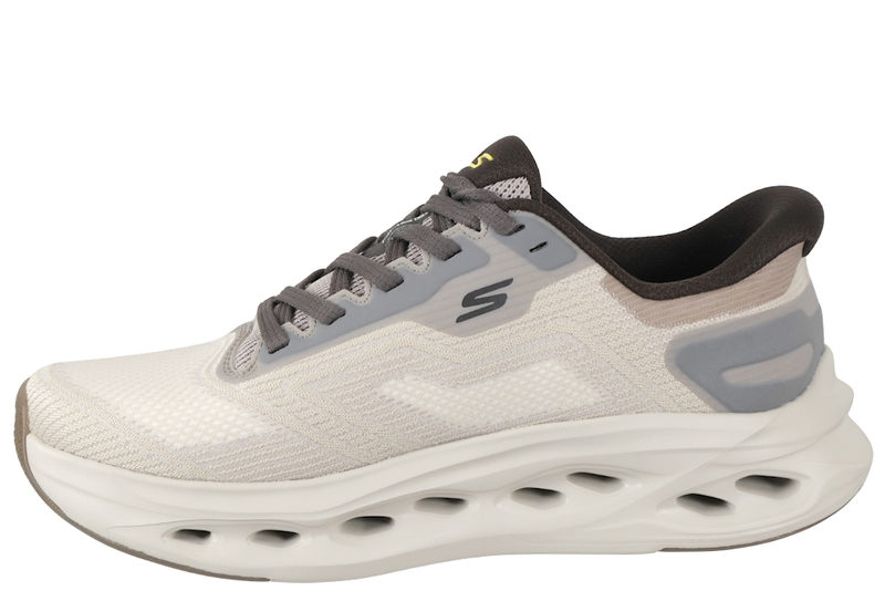 SKECHERS MAX CUSHIONING GLIDE-STEP GREY SLIP-INS