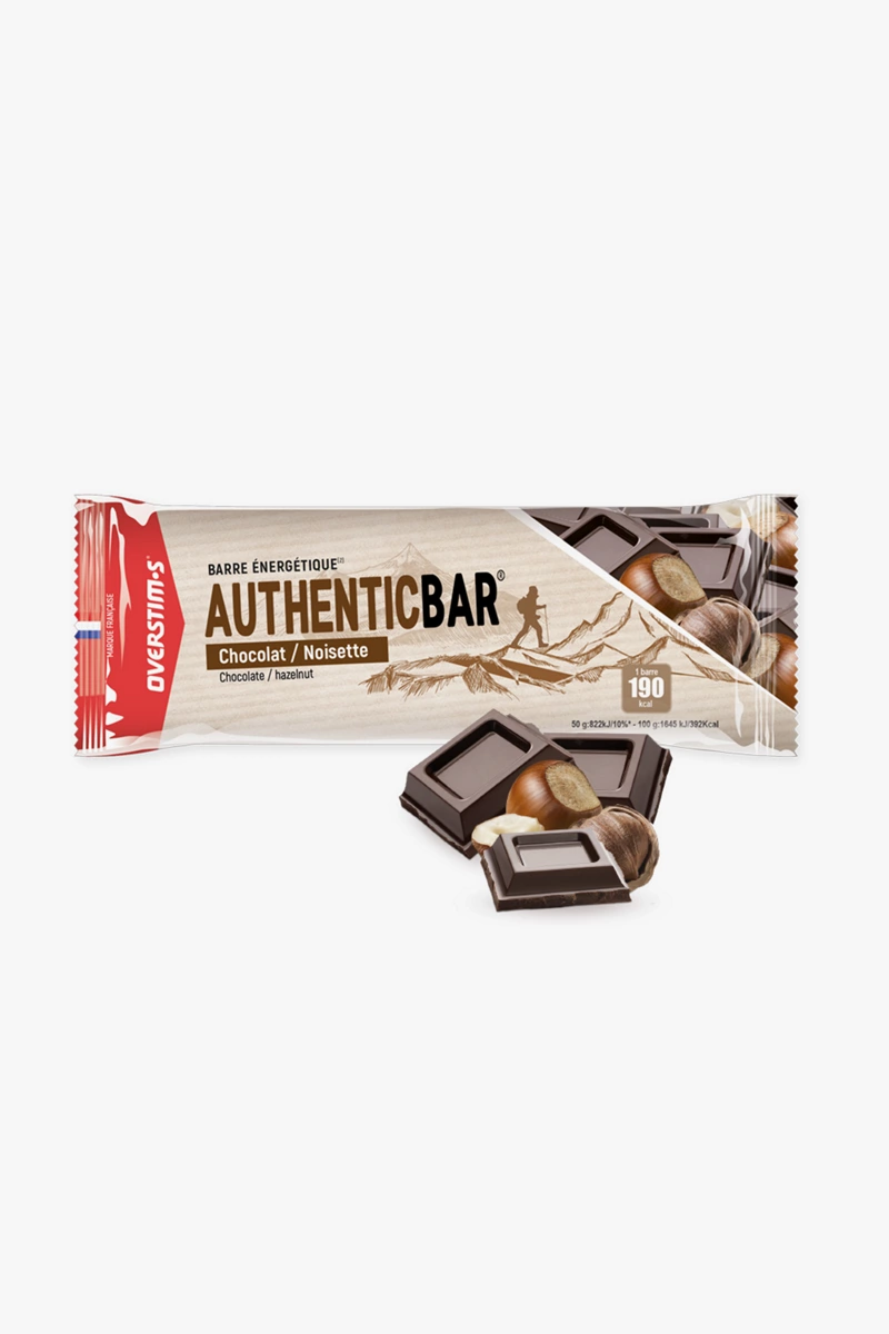 Overstim's Authentic Chocolat Haselnuss 32 x 50 g Sportriegel