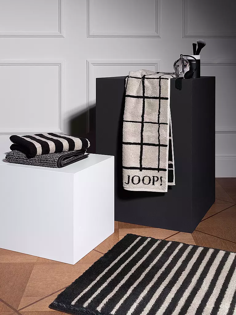 JOOP Waschhandschuh SELECT LAYER 16x22cm Ebony grau