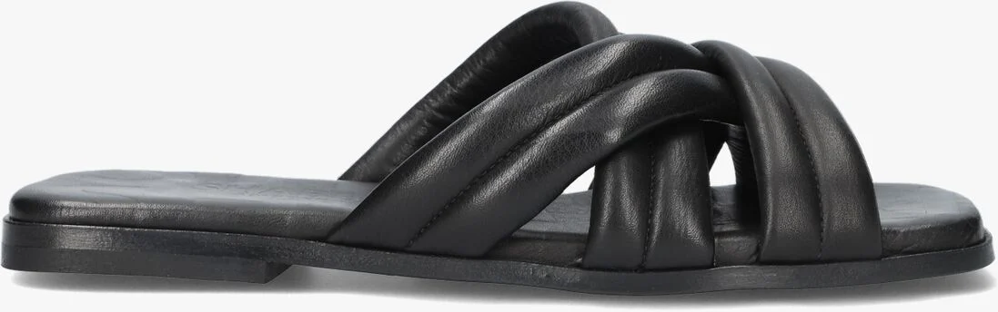 SHABBIES zwarte shabbies slippers 170020249