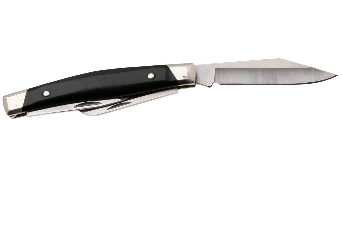 Buck Stockman 0301BKS1 Satin 420HC, Black Synthetic Nickel Silver, zakmes