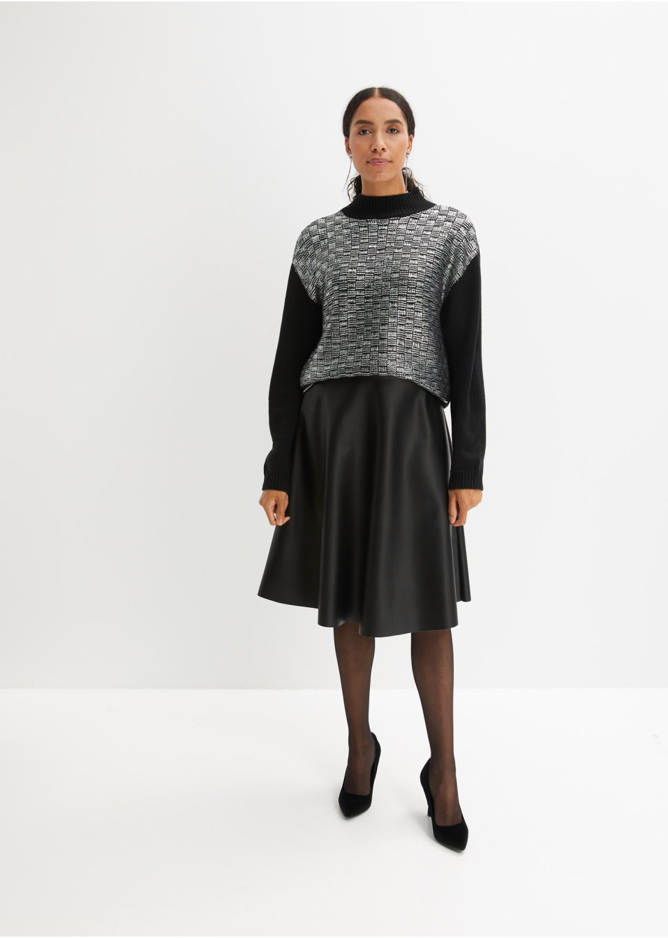 Pull en maille avec imprimé brillant