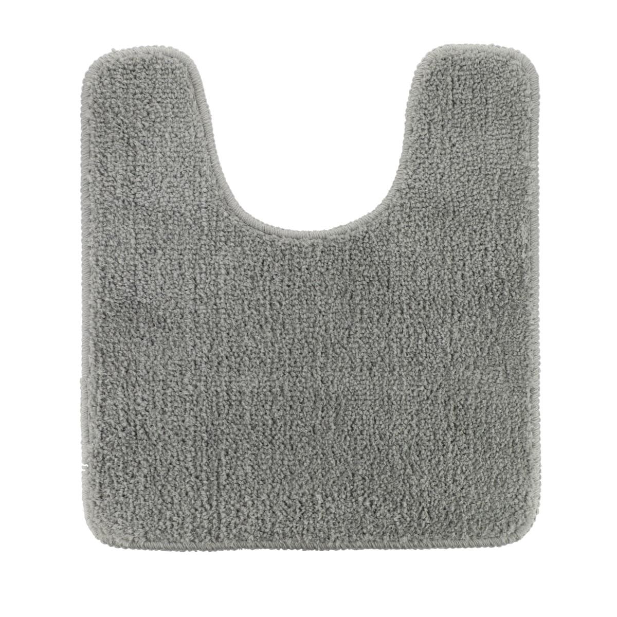 TAPIS CONTOUR WC 45X50CM DESSOUS LATEX GRIS CLAIR