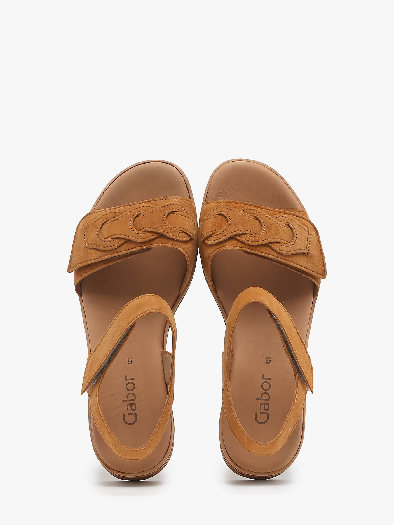 Sandales semelle compense en cuir GABOR