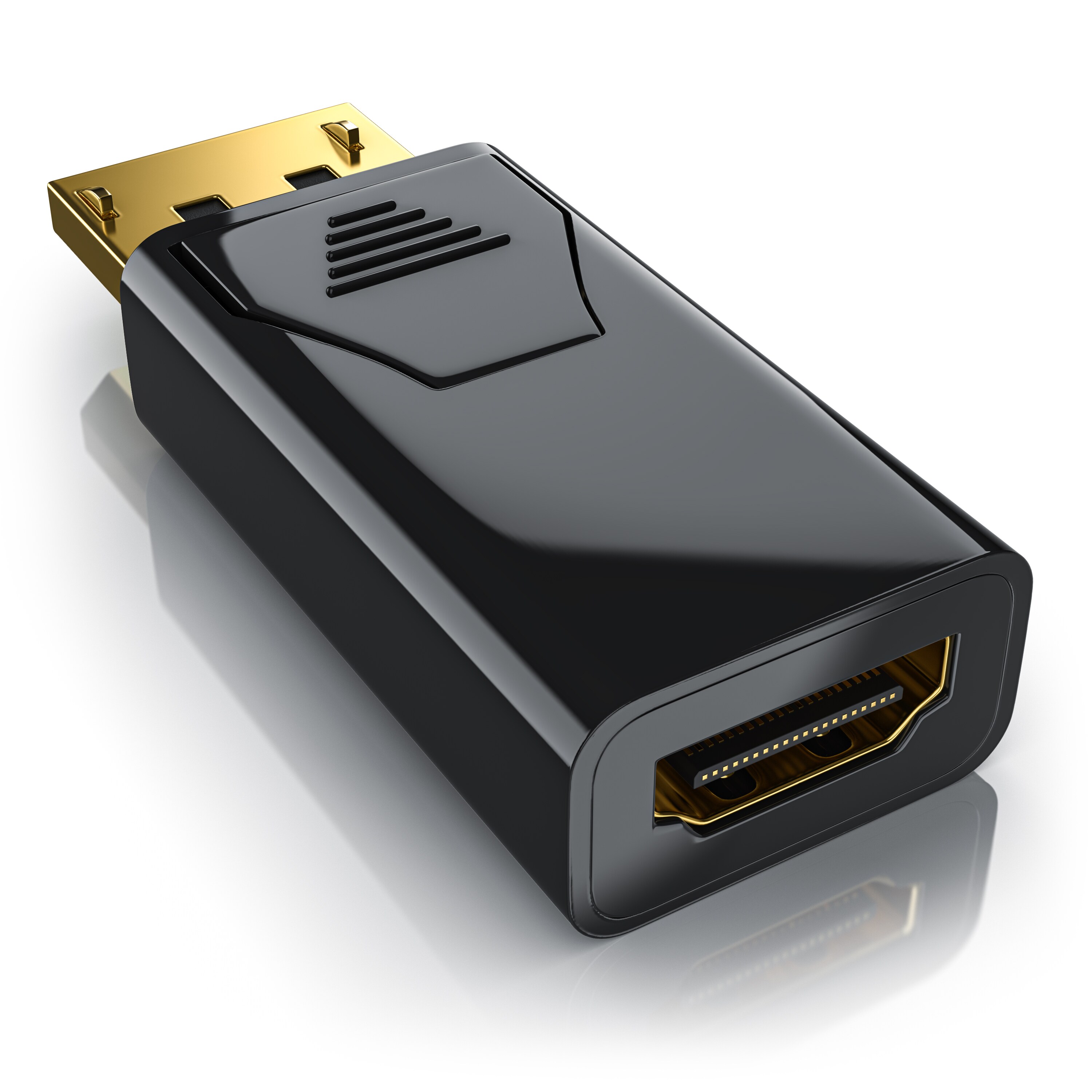 CSL DP auf HDMI Adapter mit Audioübertragung -Full HD 1080p - Ideal für Apple Produkte PC Grafikkarten