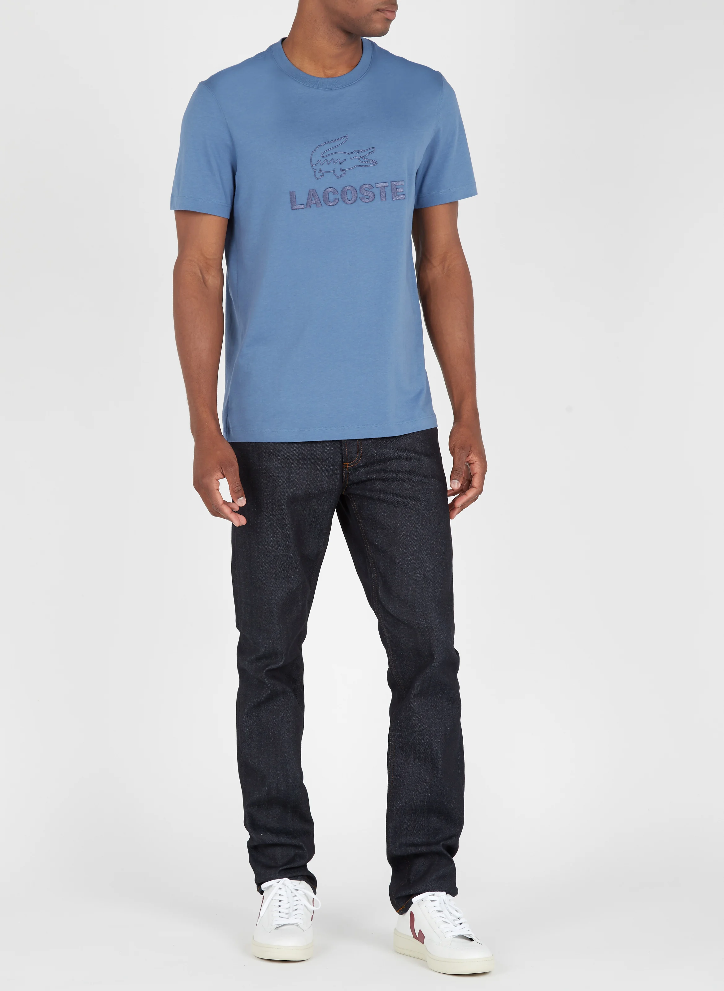 Jean droit en coton | Bleu