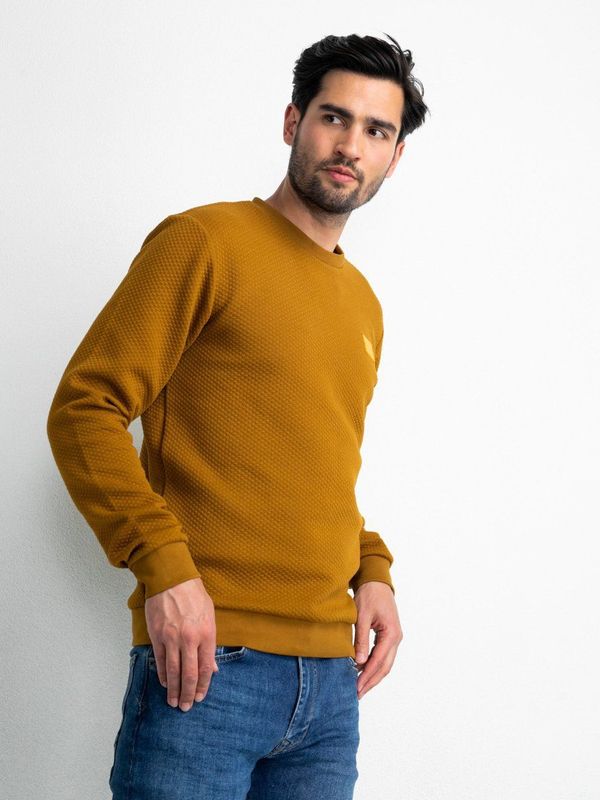 Petrol Industries - Heren Klassieke Sweater - Bruin - 58% Katoen, 40% Polyester