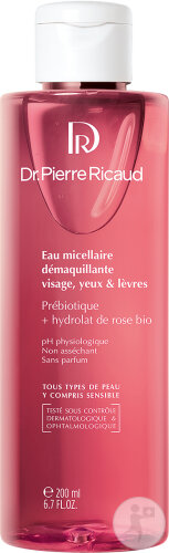 Dr. Pierre Ricaud Eau Micellaire Démaquillante Prébiotique + Hydrolat De Rose Bio Flacon 200ml