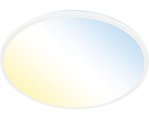 LED-plafondlamp, dimbaar, 31W, 3500 lm, 2700-6500 K CCT, Ø 48 cm, slank, wit, met afstandsbediening, nachtlampfunctie en geheugenfunctie.