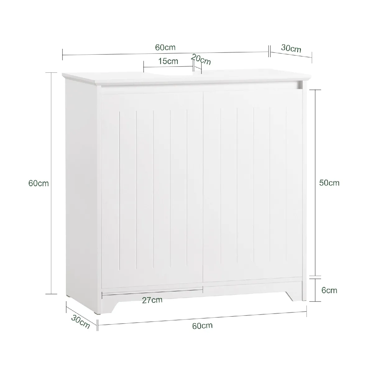 SoBuy BZR108-W Meuble Sous Lavabo