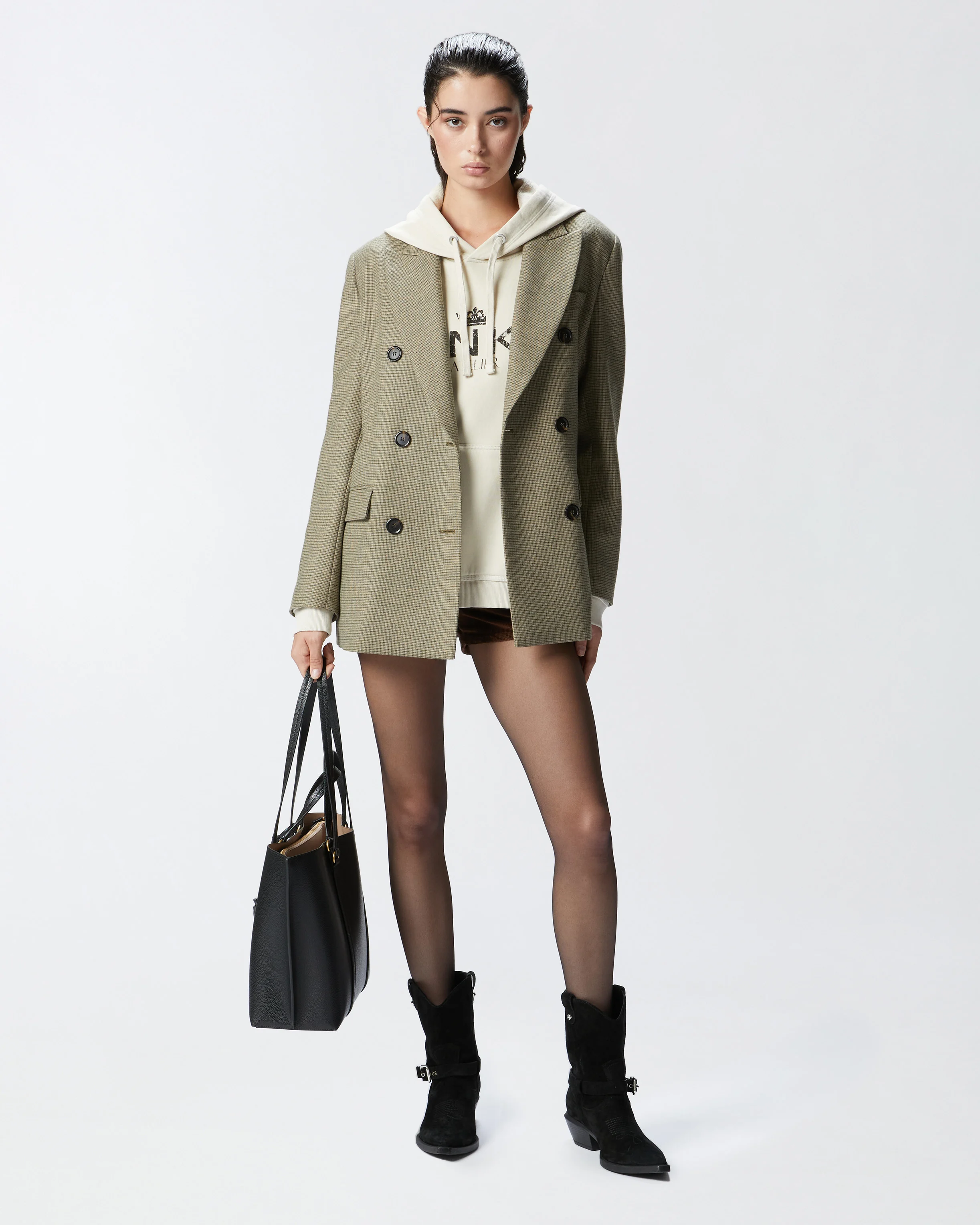 Sweat-shirt à capuche pinko atelier | Beige