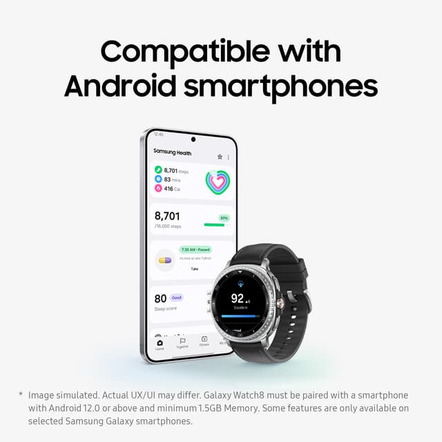 Samsung Galaxy Watch8 Classic 46mm BT (sort)