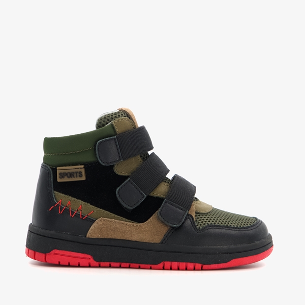 TwoDay hoge leren jongens sneakers groen