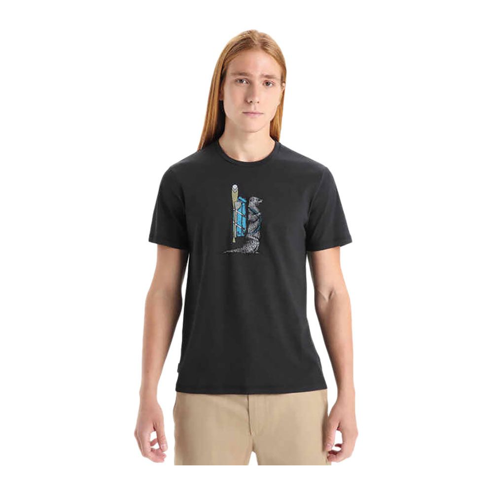 Icebreaker CTL CLSSIC PADDLE - Tee-shirt Homme black