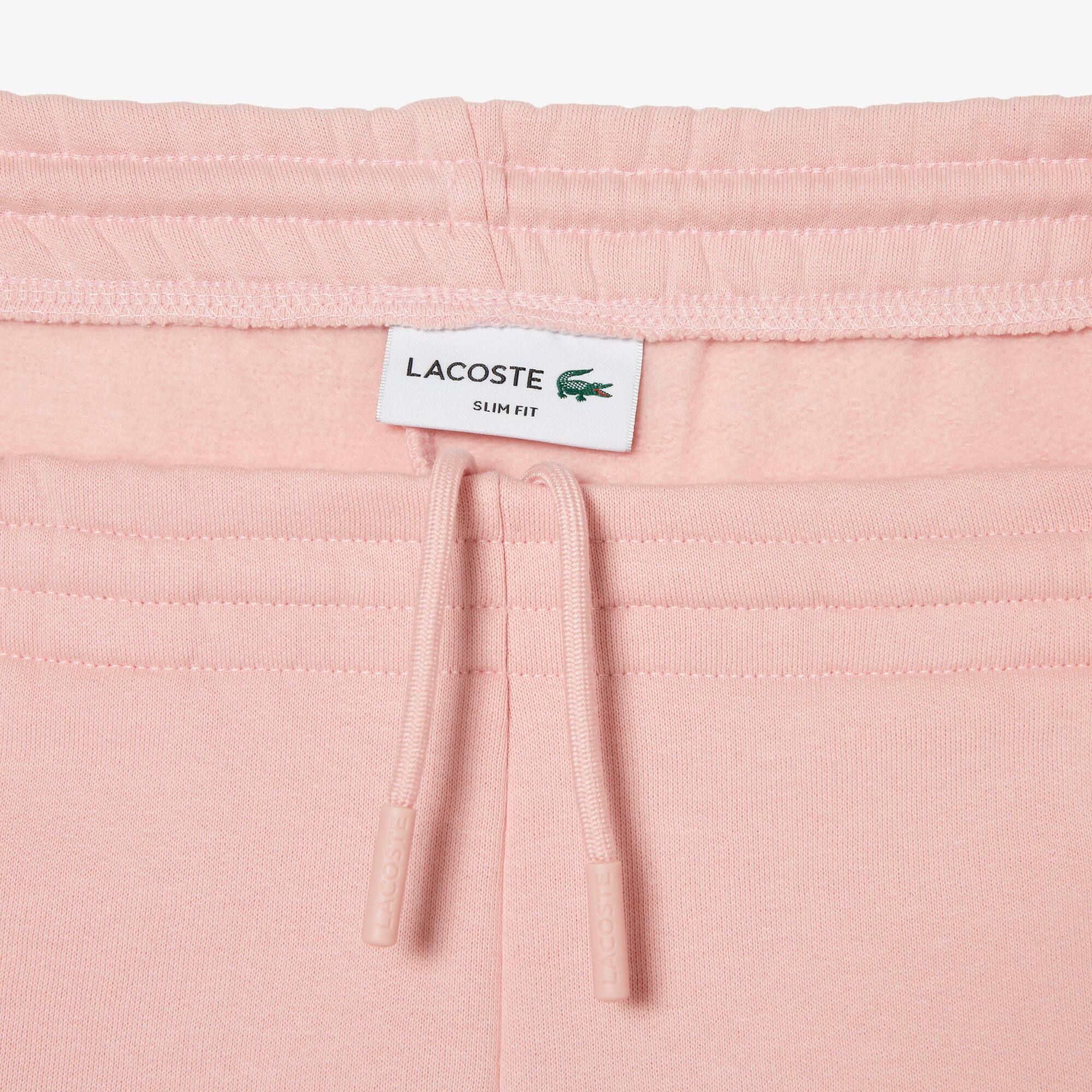 Pantalon de survêtement Jogger slim fit homme en molleton de coton biologique Pantalons de survêtement - Rose - Lacoste - Homme