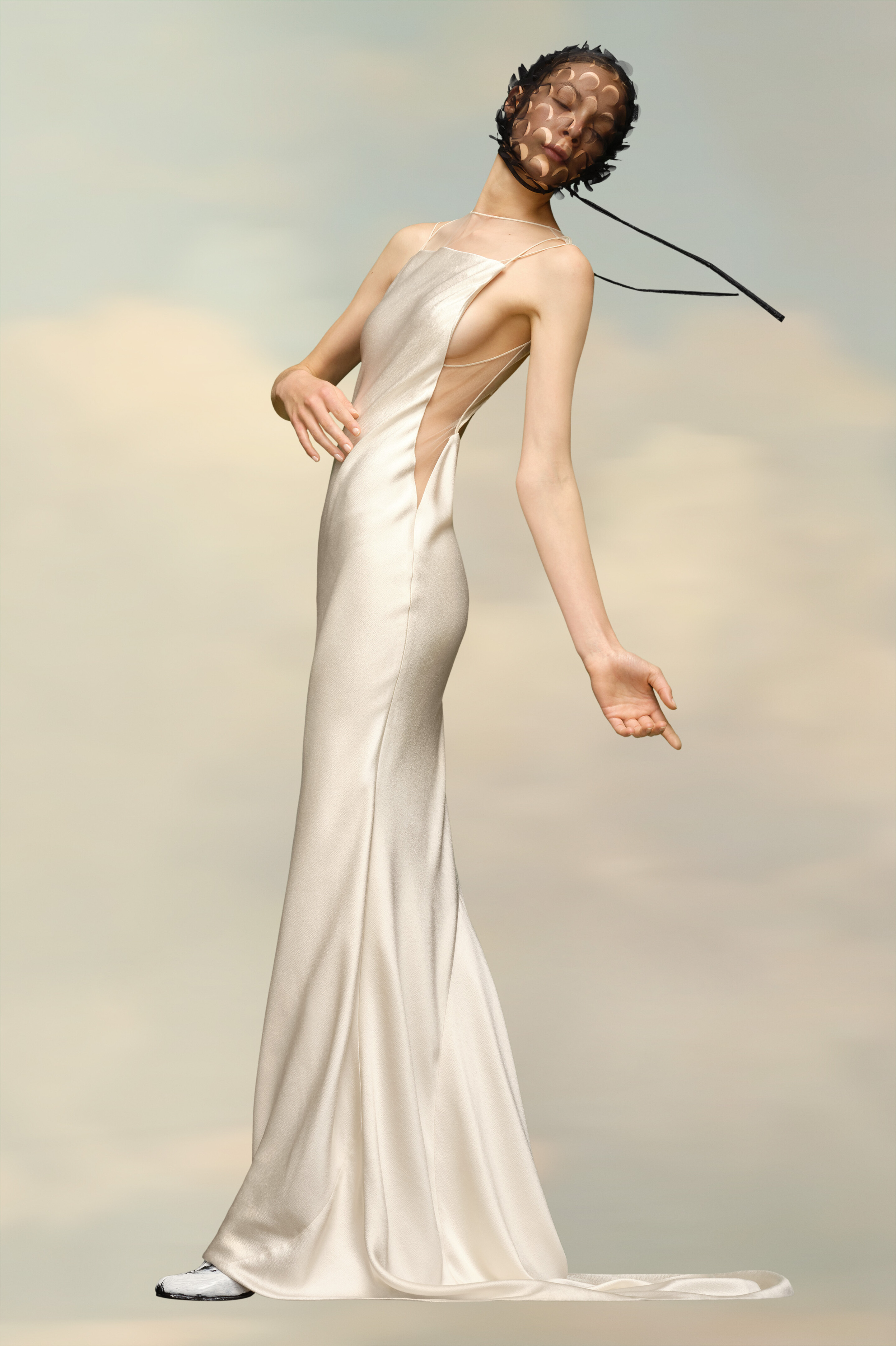Robe en satin