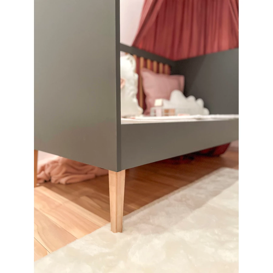 urra Massivbett Buche graunatur 60 x 120 cm