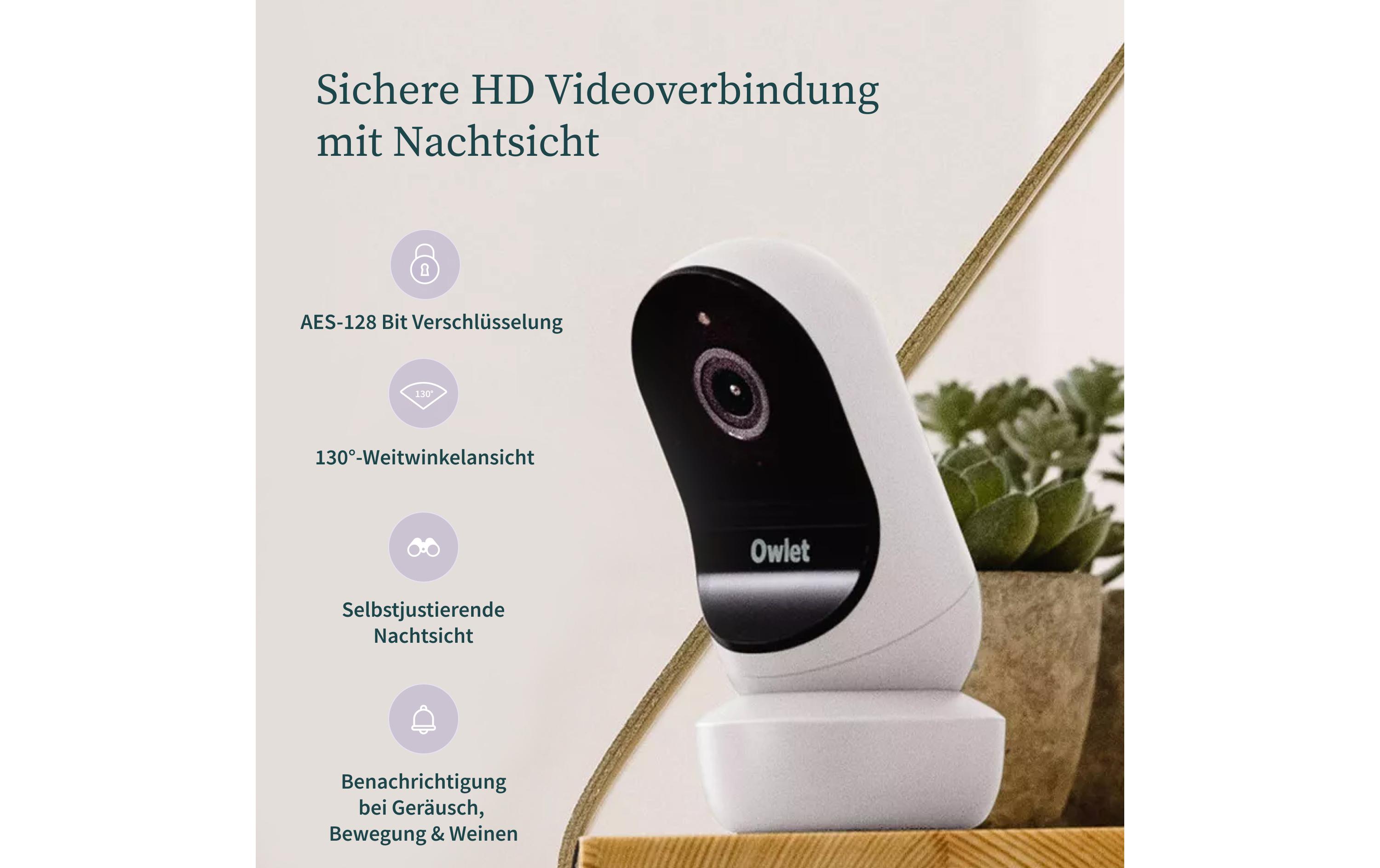 Babyphone Dream Sock + Cam 2 Bundle Edelrosa<br>Medizinisch geprüftes Babyphone mit Kamera